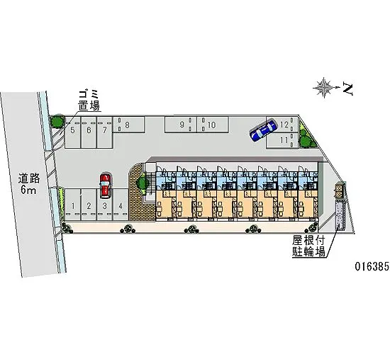 ★手数料０円★能美市大長野町　月極駐車場（LP）